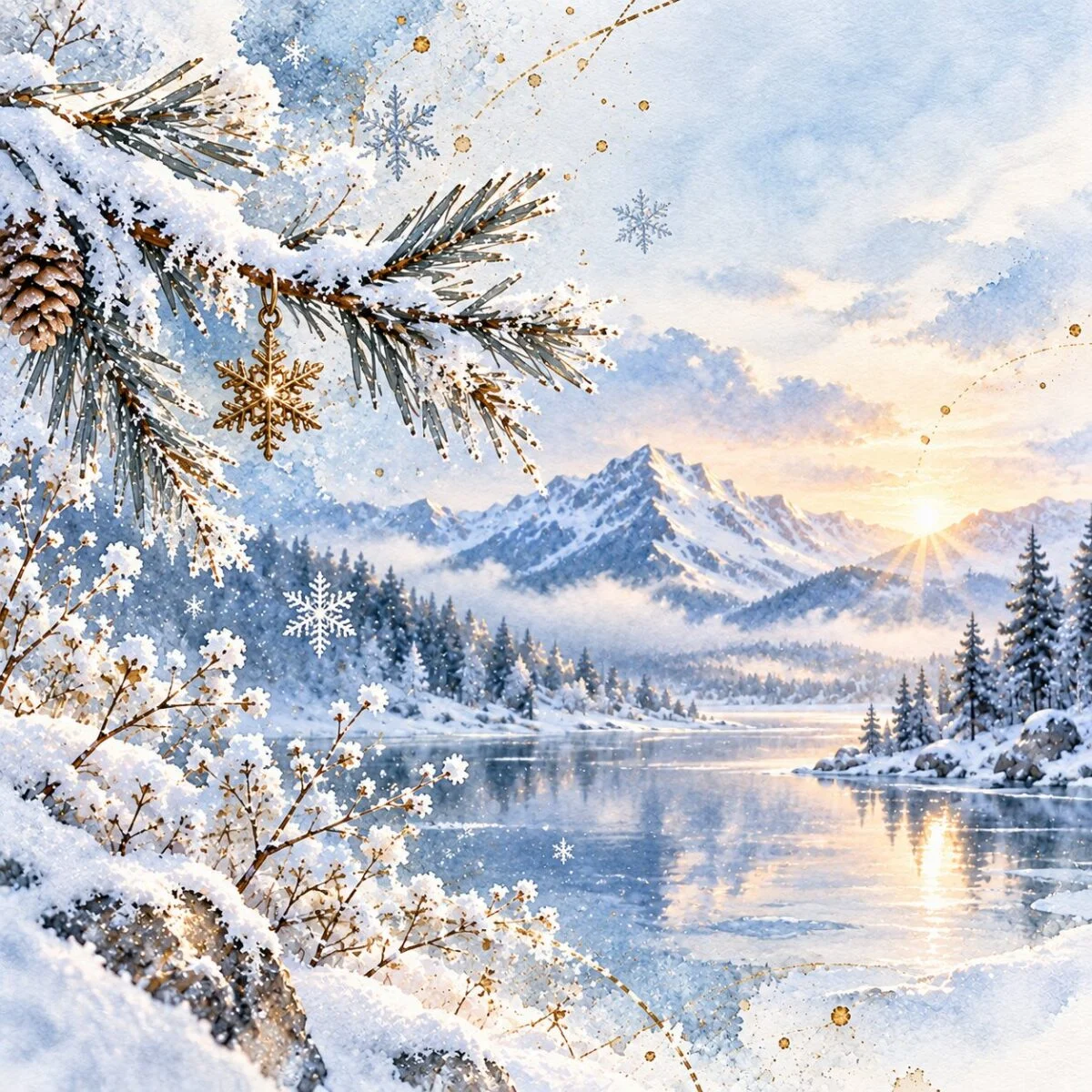PIERWSZY ŚNIEG naszyjnik